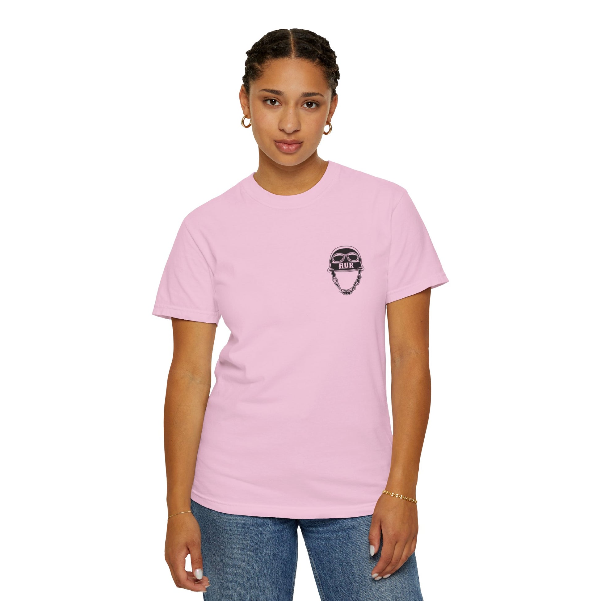 How U Rydin Unisex Garment-Dyed  pink T-shirt