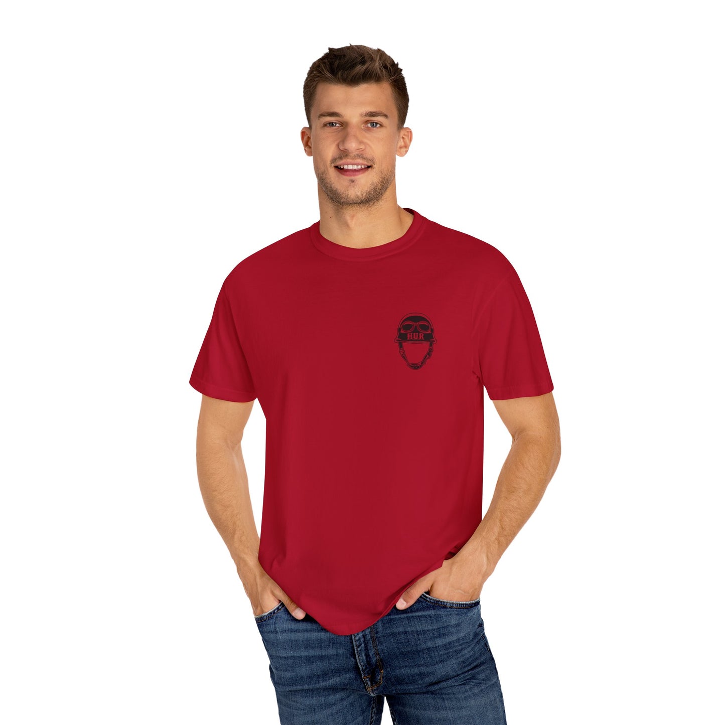 How U Rydin Unisex Garment-Dyed T-shirt Red
