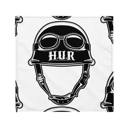 All-over print bandana black and white