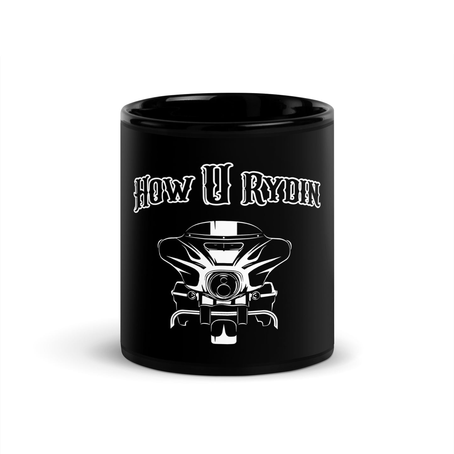 Black Glossy black Mug