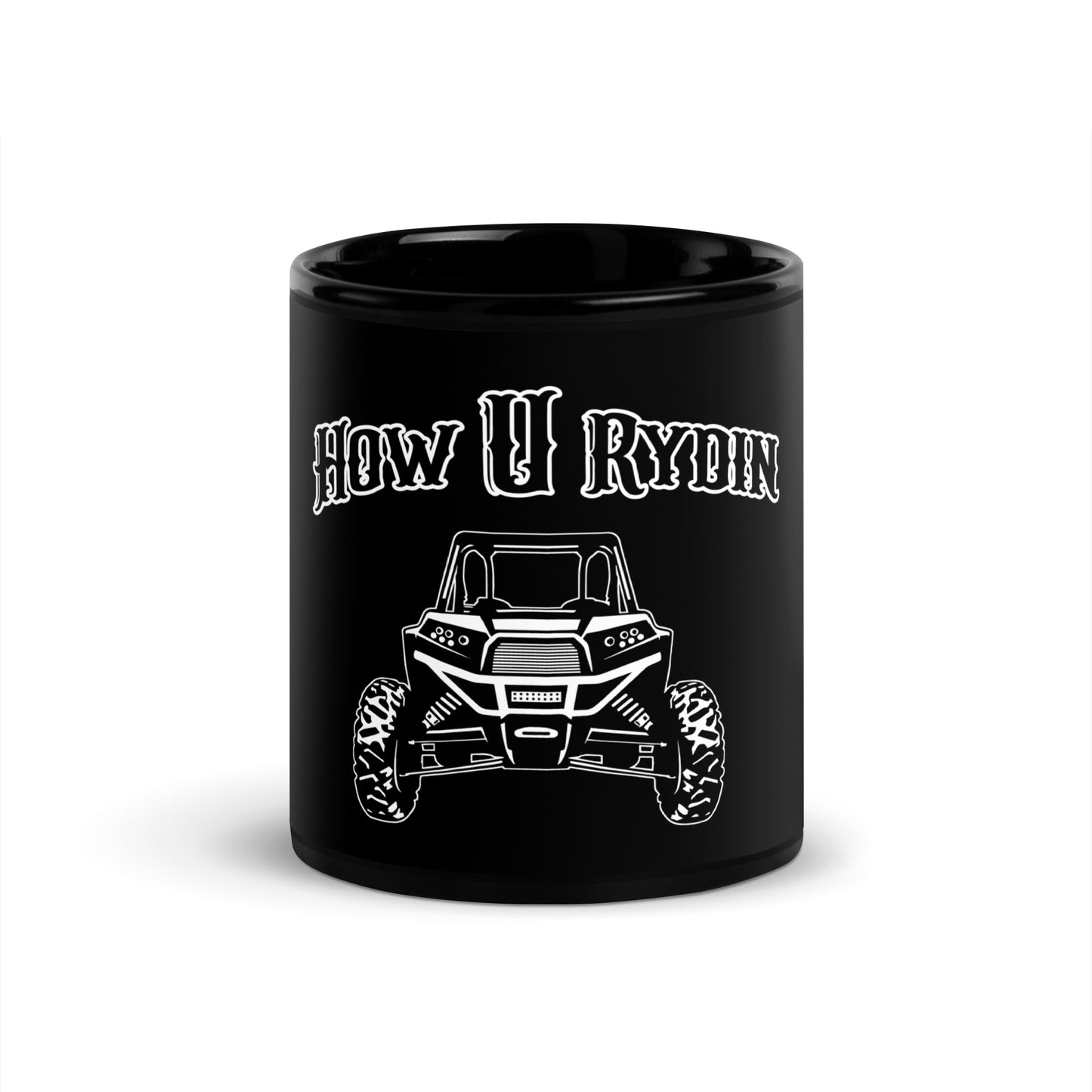 Black Glossy black Mug