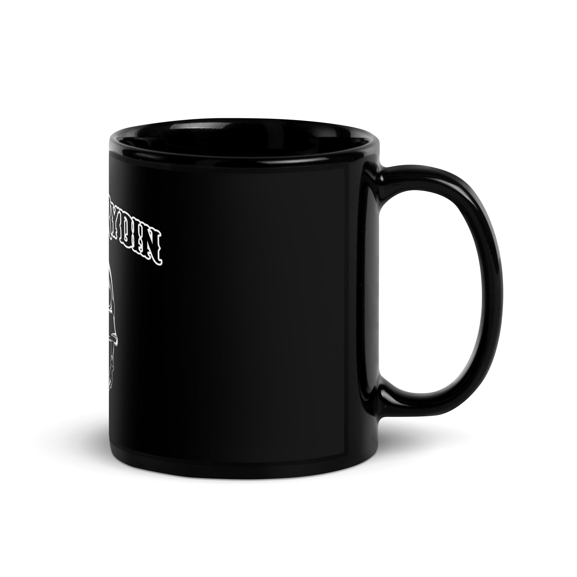 Black black Glossy Mug