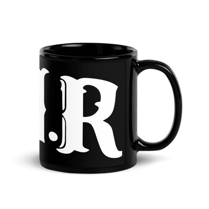 Black Glossy writing Mug