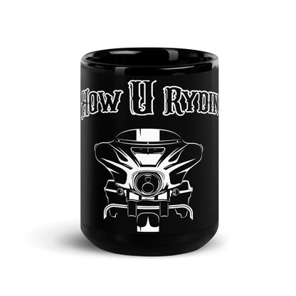 Black Glossy black Mug