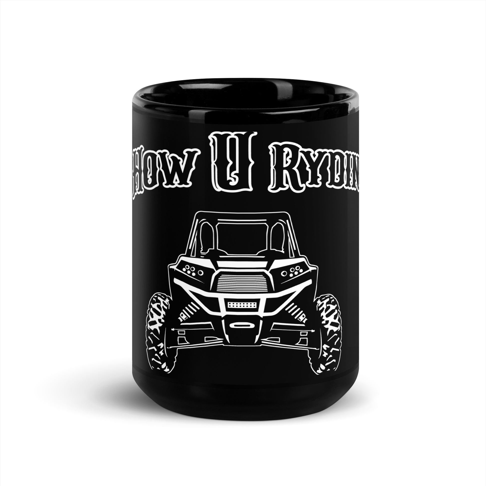 Black Glossy black Mug