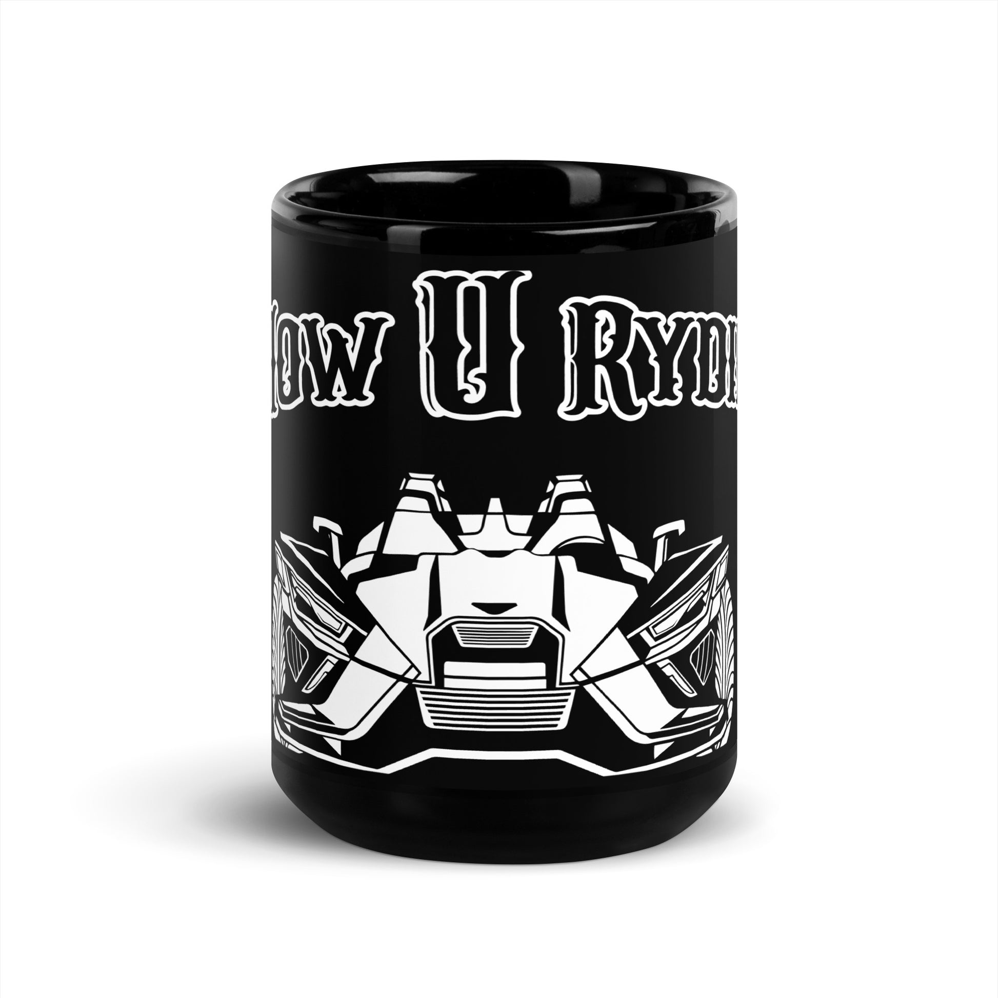 Black Glossy black Mug