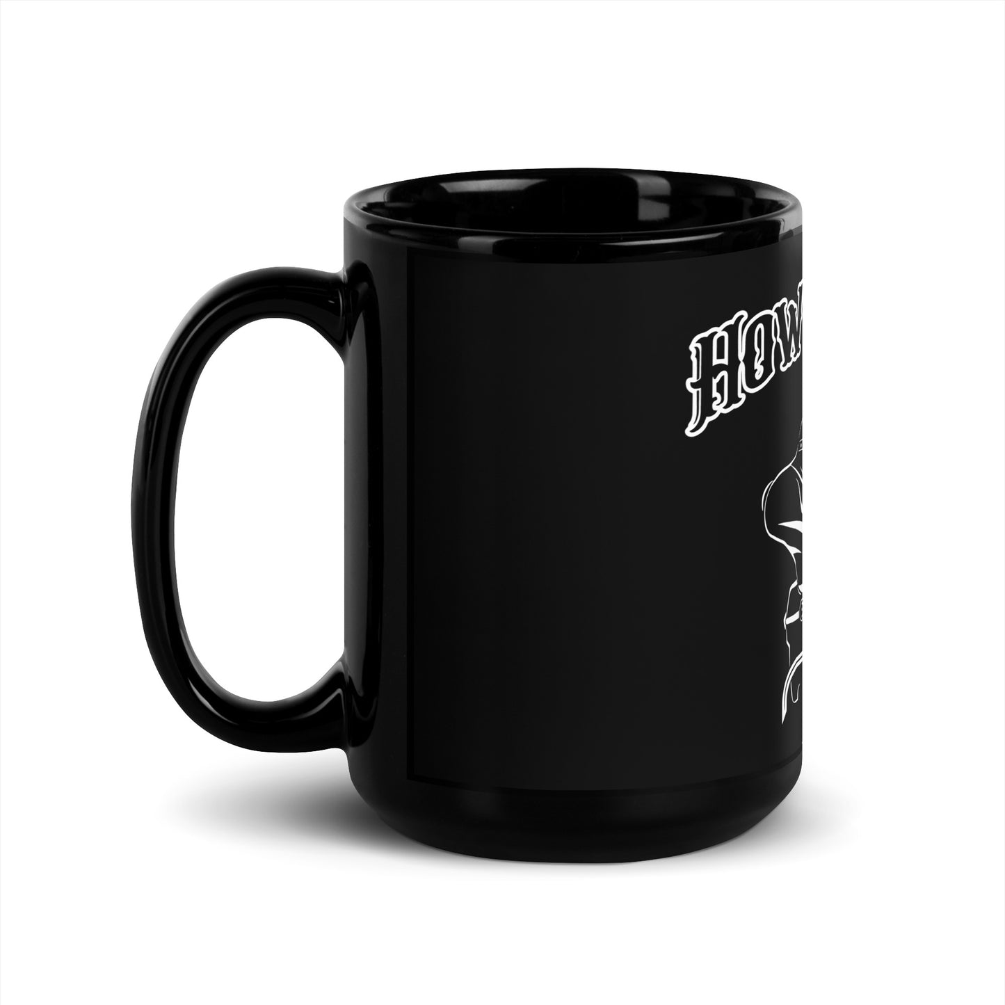 Black Glossy black Mug