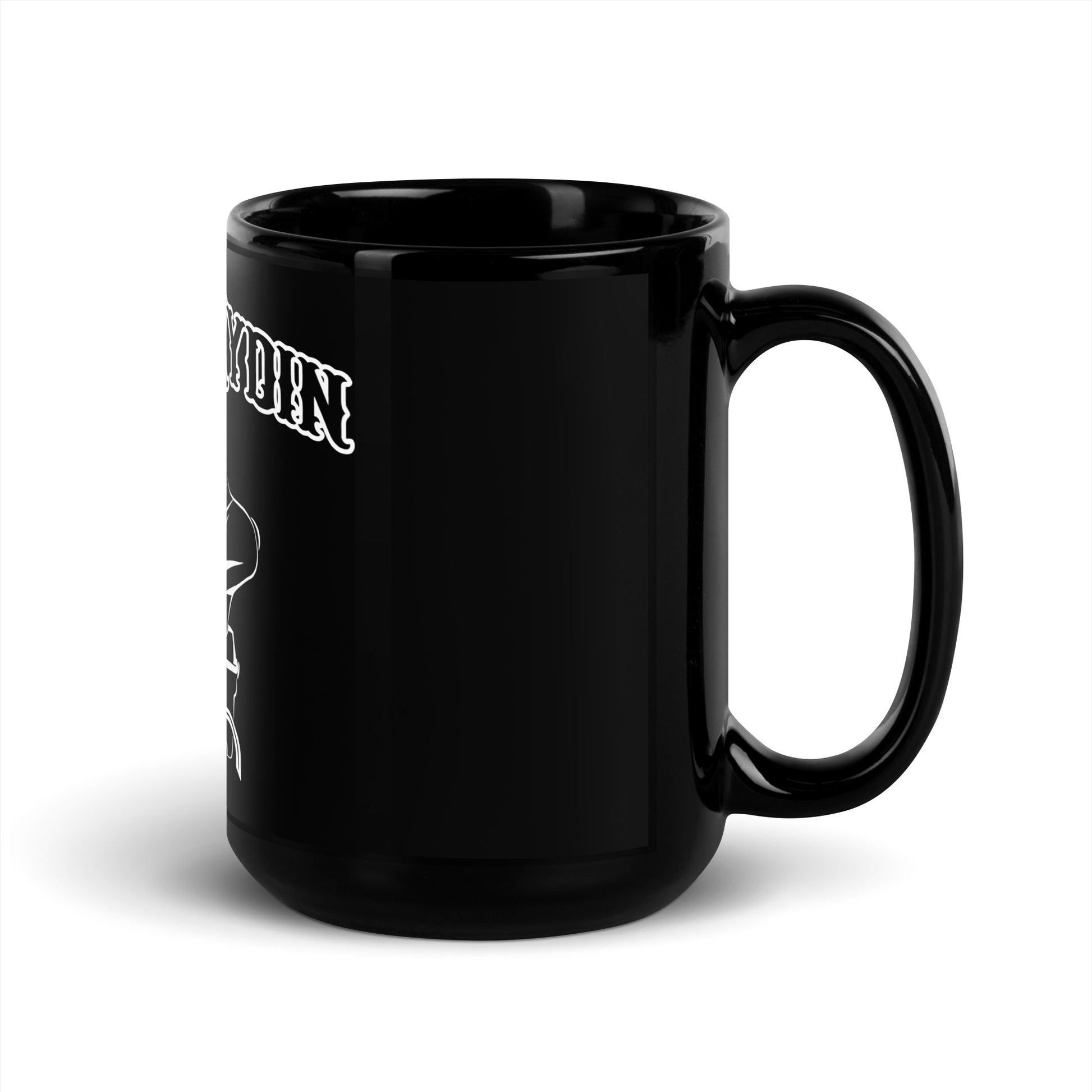 Black Glossy black Mug