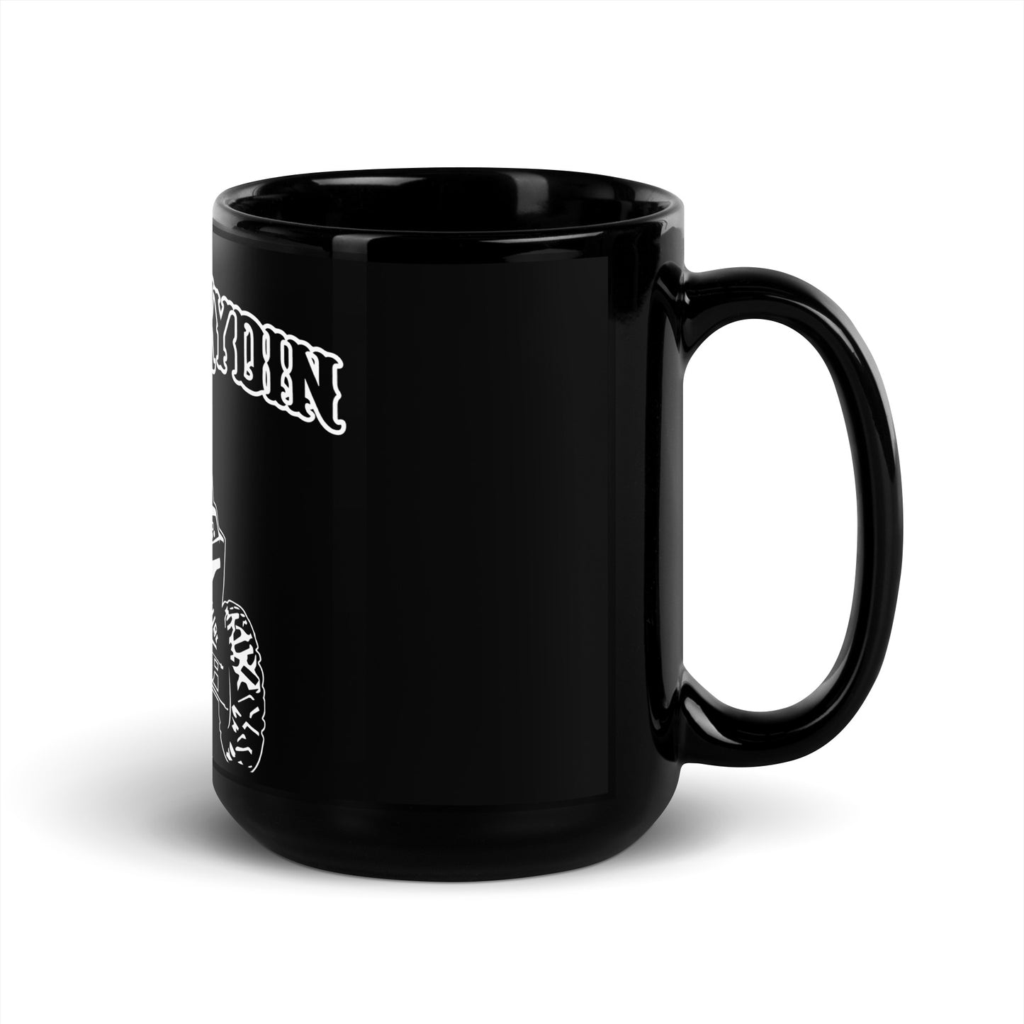 Black Glossy black Mug