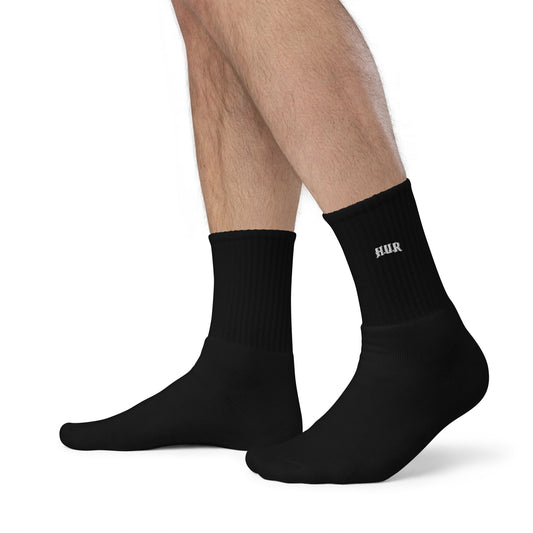 Black Embroidered socks