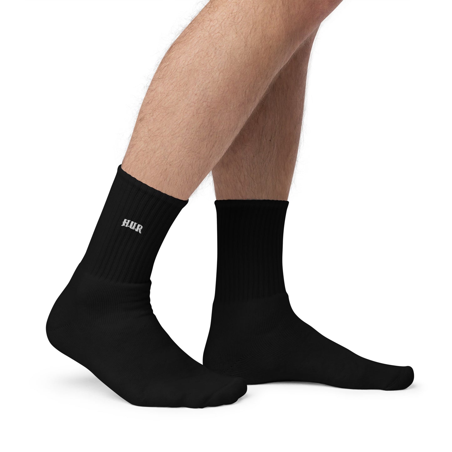 Black Embroidered socks