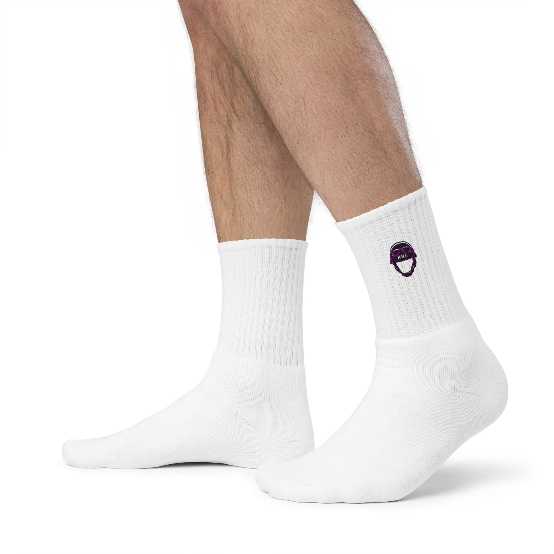 Embroidered White socks