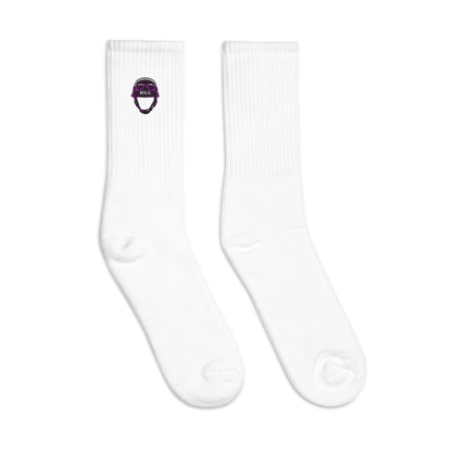 Embroidered White socks