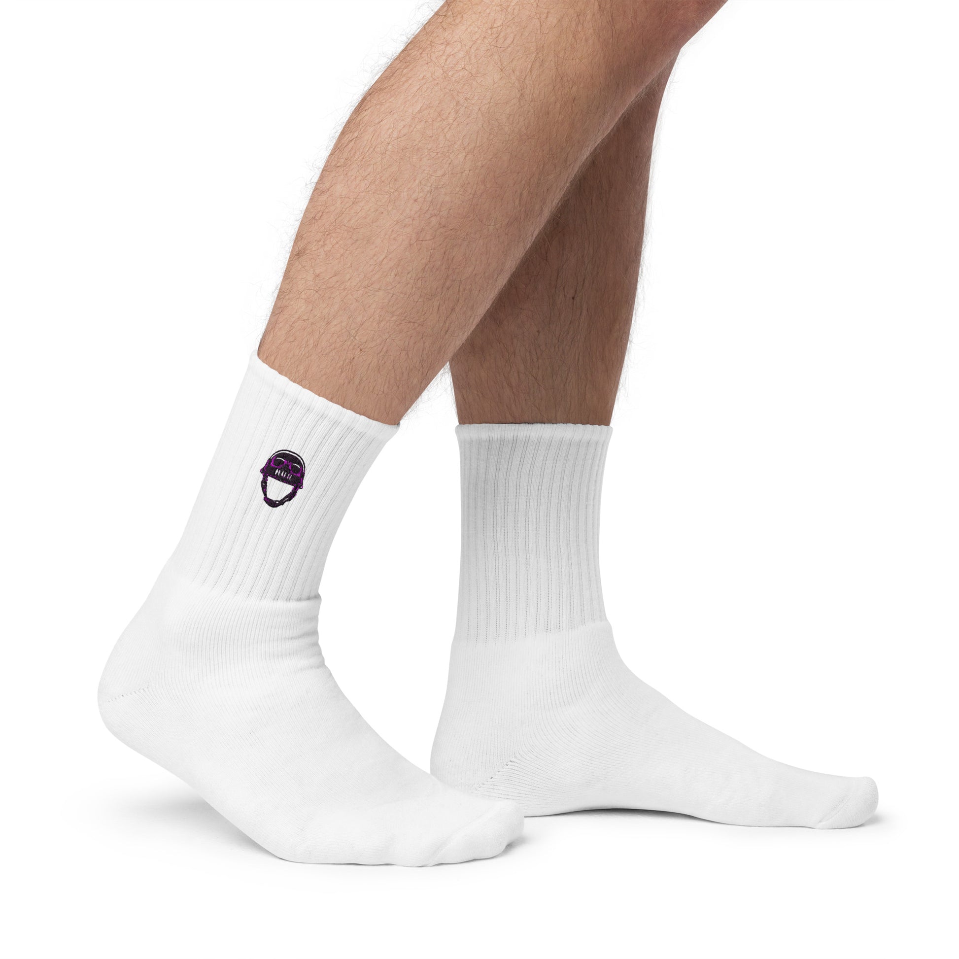 Embroidered White socks