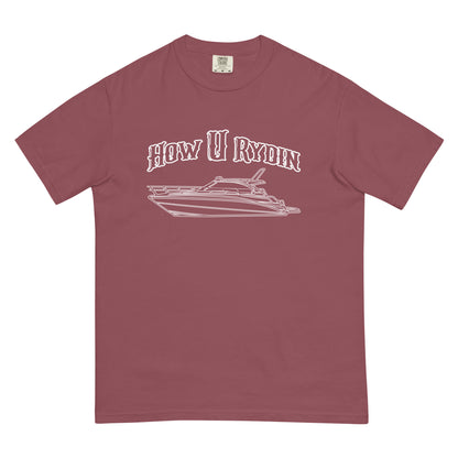 Brown Black How U Rydin Unisex garment-dyed t-shirt