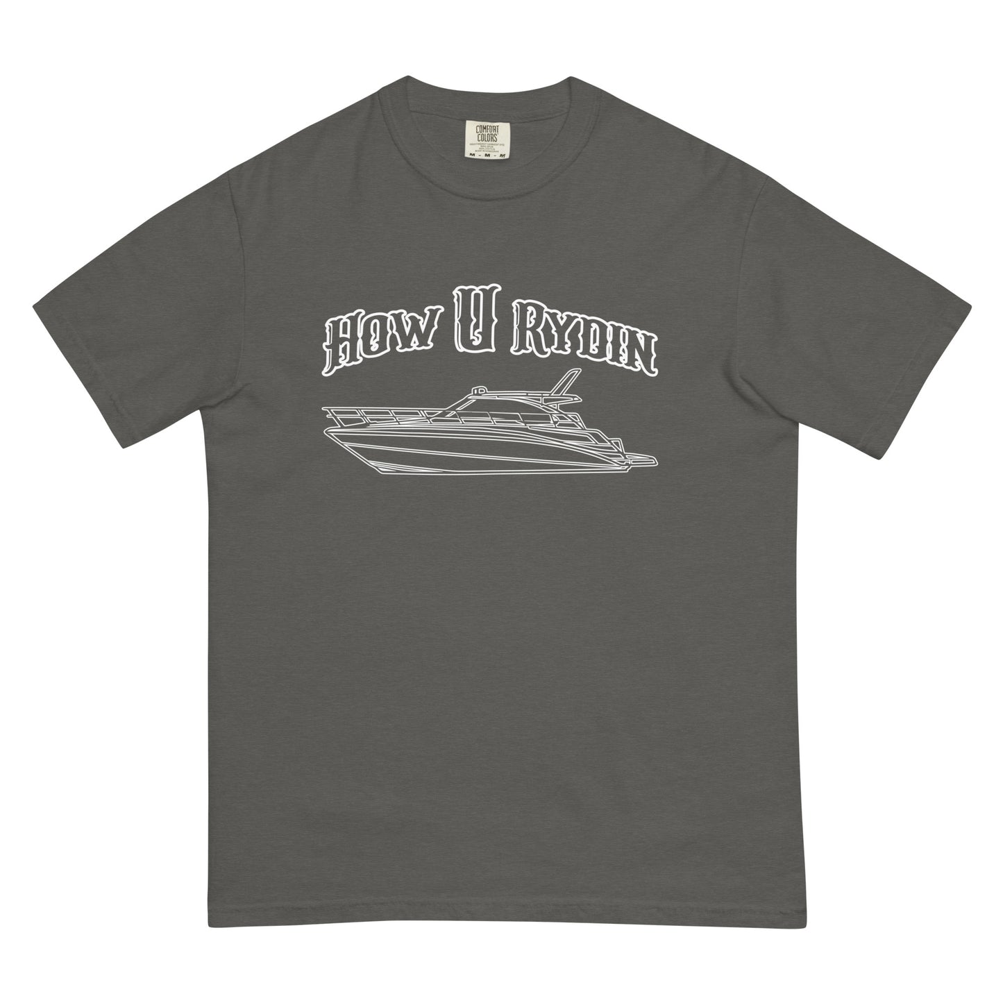 gray Black How U Rydin Unisex garment-dyed t-shirt